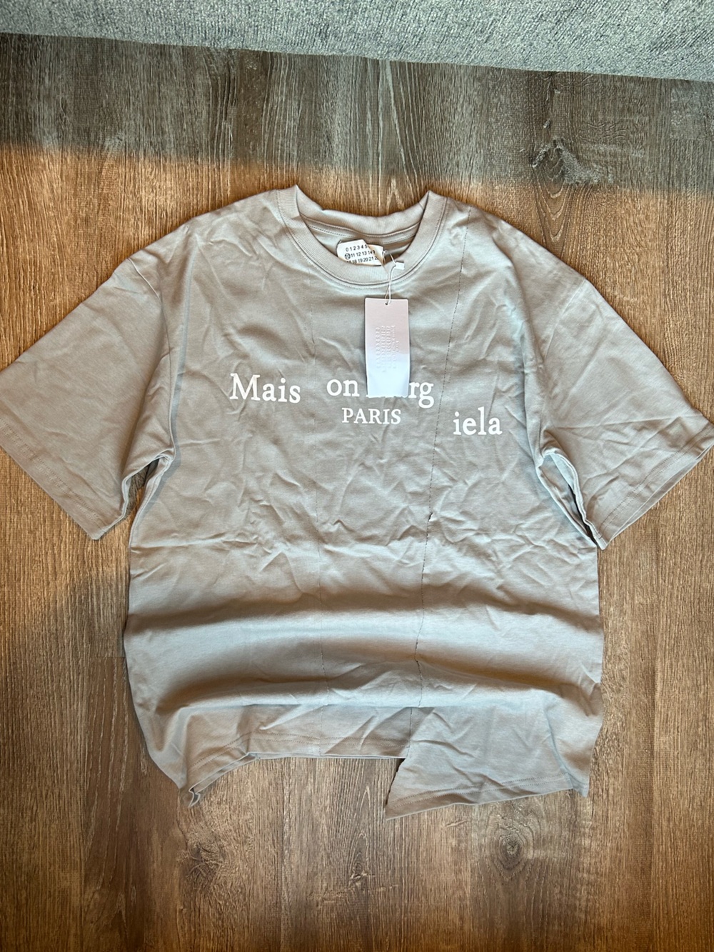 Maison Margiela Paris Graphic Tee - Light Gray